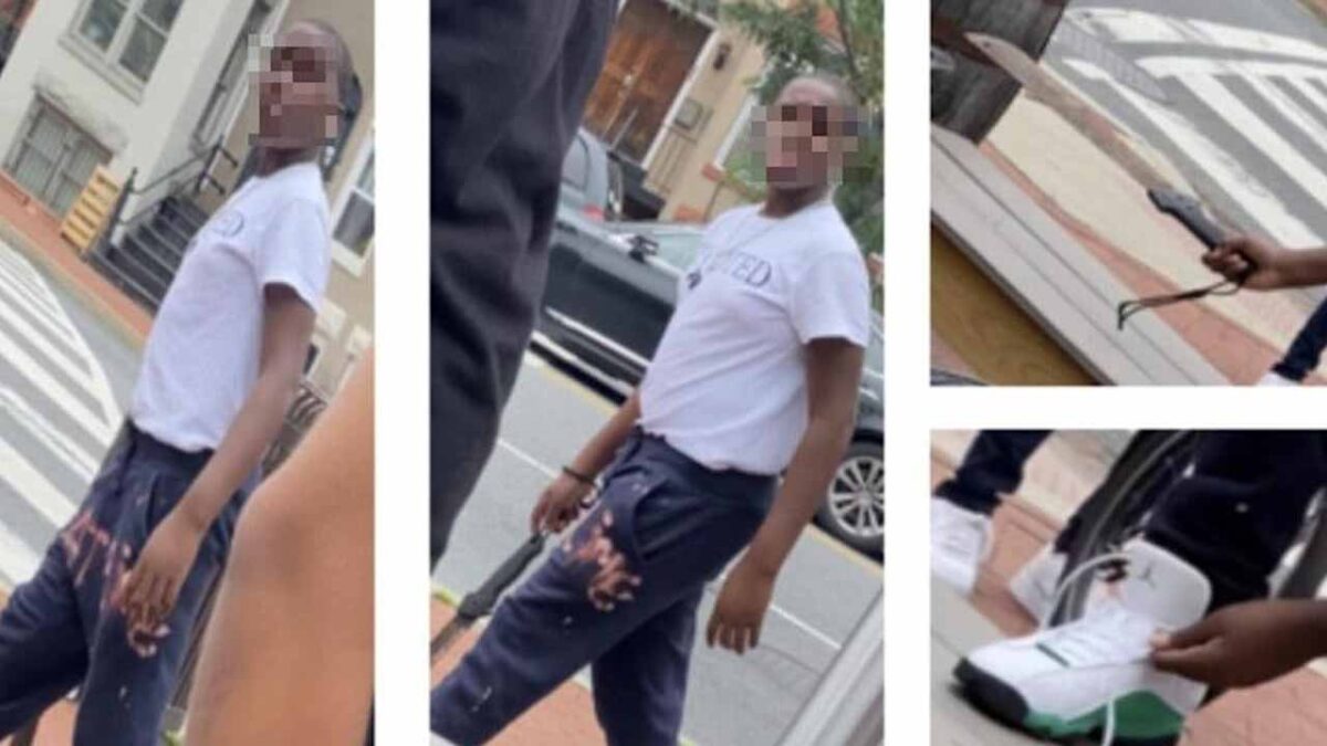 adolescente amenaza con machete a hombre durante la marcha del orgullo en Washington