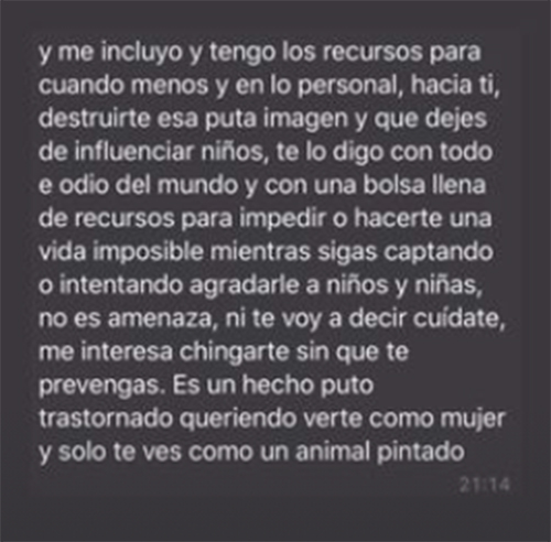 andromeda dugay drag queen amenazas