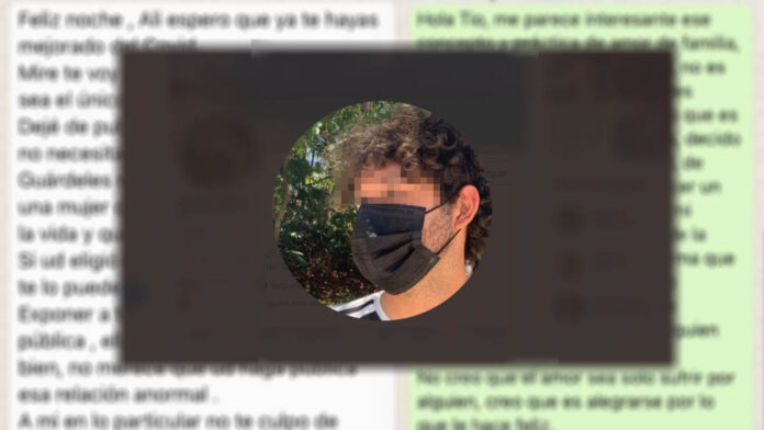 chico mexicano gay mensaje whatsapp tío homofóbico