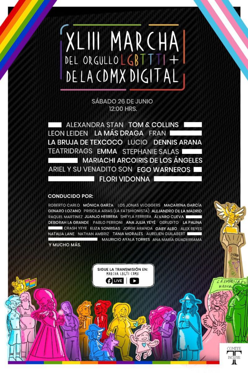 marcha orgullo lgbt lineup