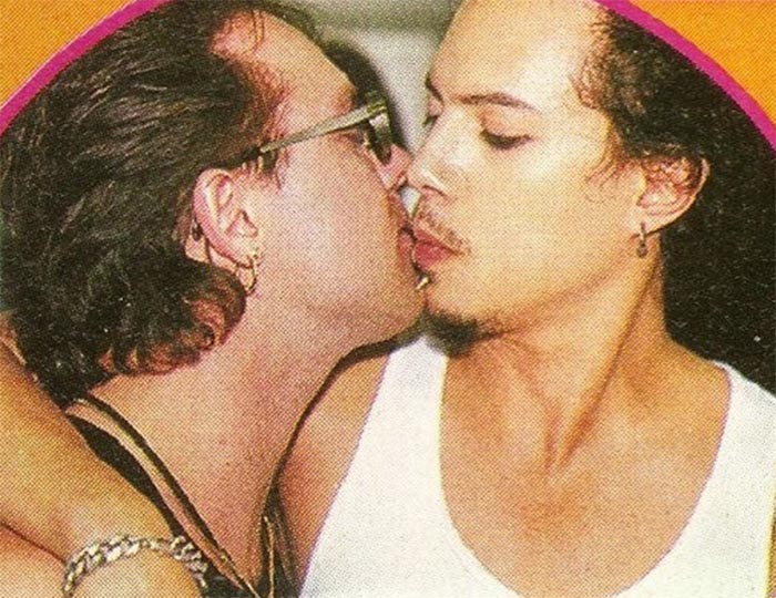 metallica kirk hammett lars ulrich beso