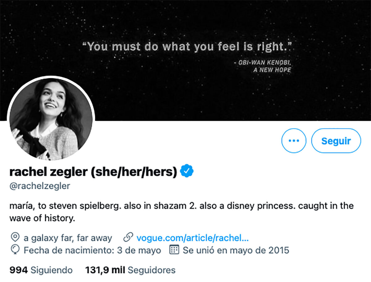 Rachel Zegler Twitter