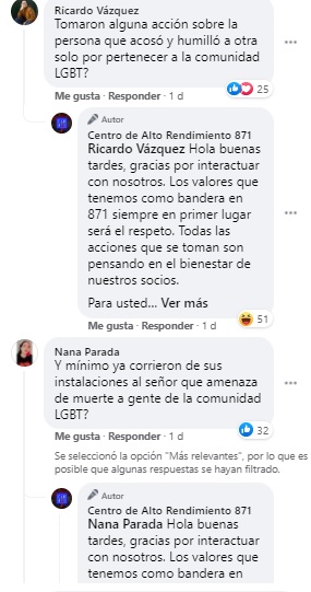 Discriminan a joven LGBT+ en gimnasio CAR 871