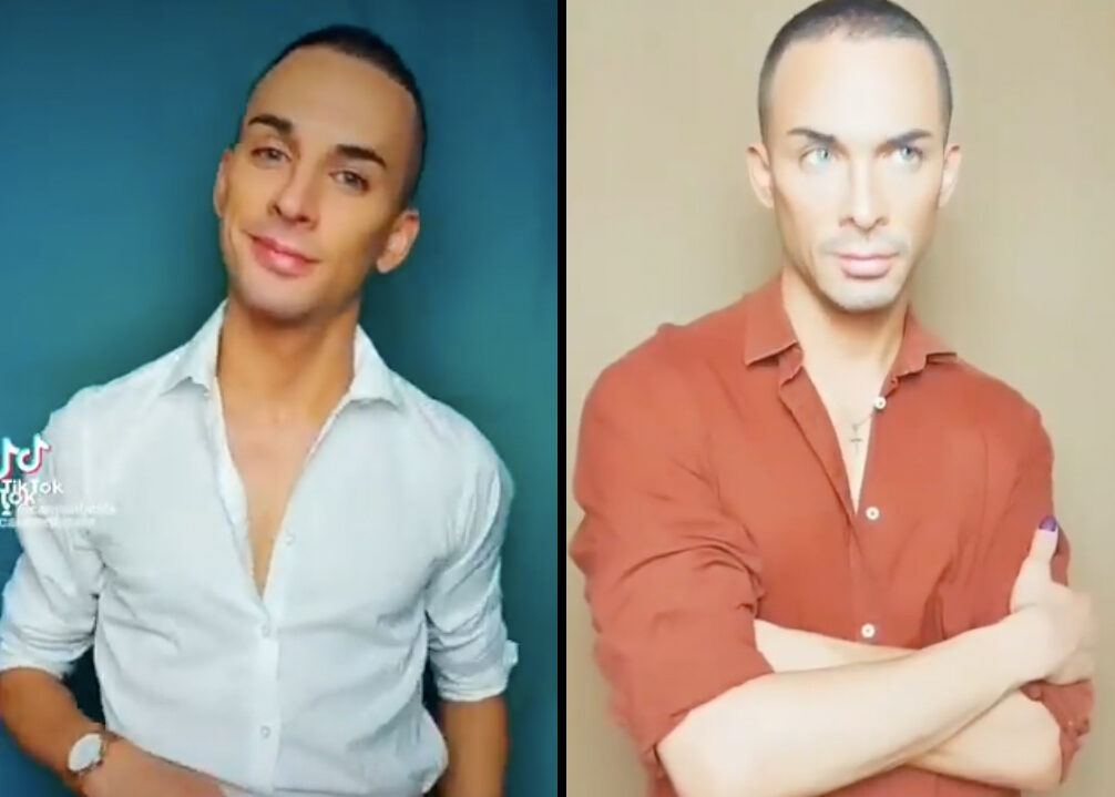 Así se ve la artista de hombre