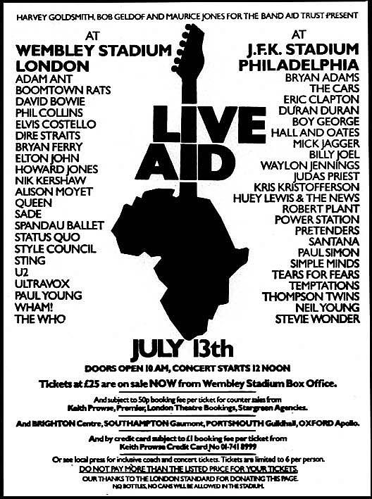 Live Aid Día Mundial del Rock