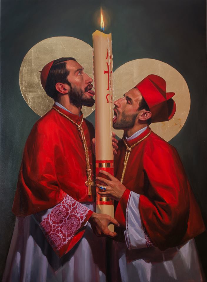 La venida del señor pintura de Fabián Cháirez