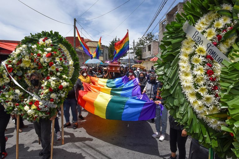 Funeral de la activista trans Aline Sánchez