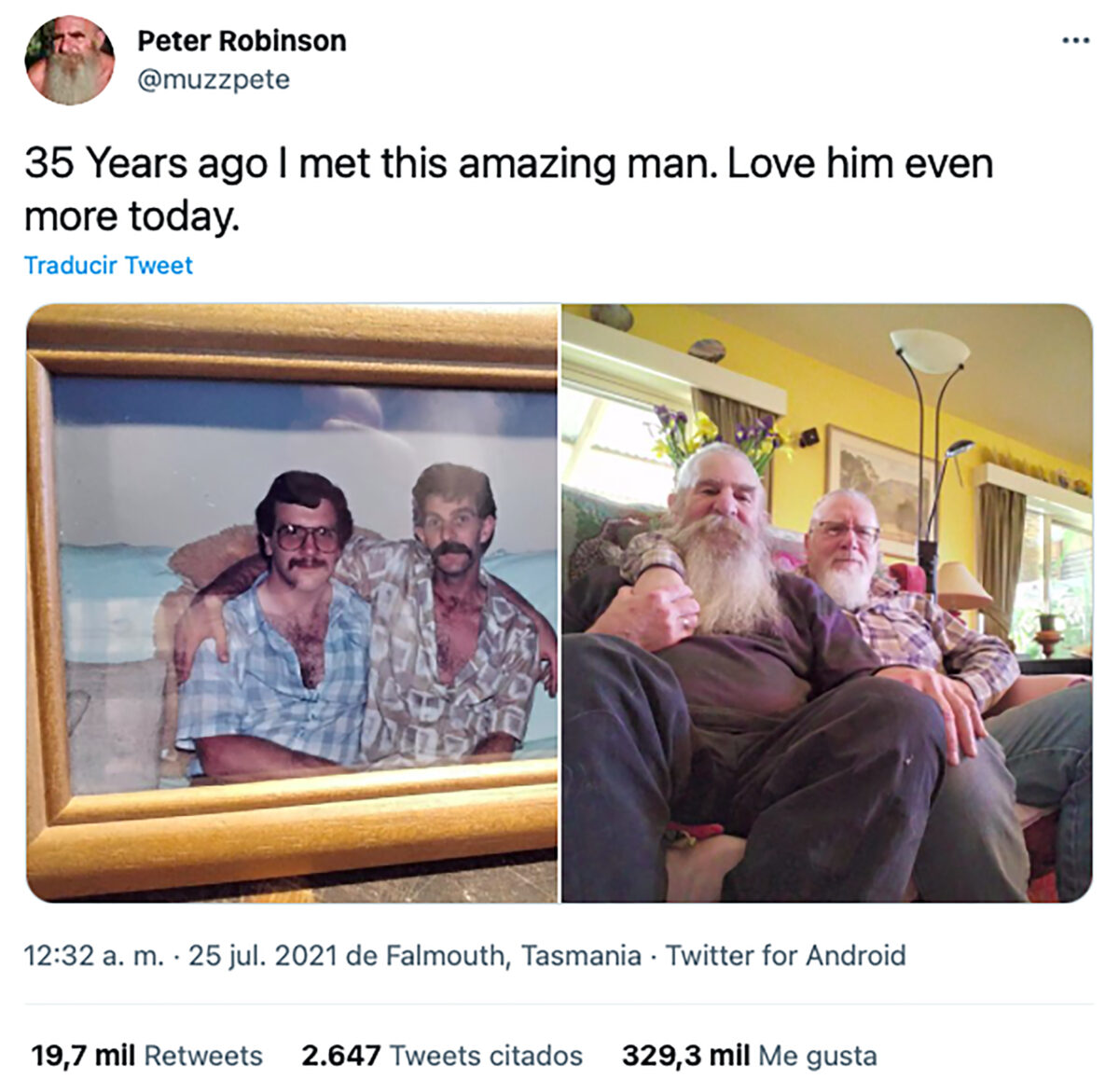 Pete y Murray pareja gay viejitos