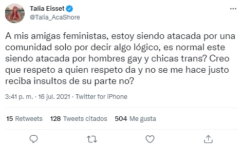 Transfobia de Talía Eisset
