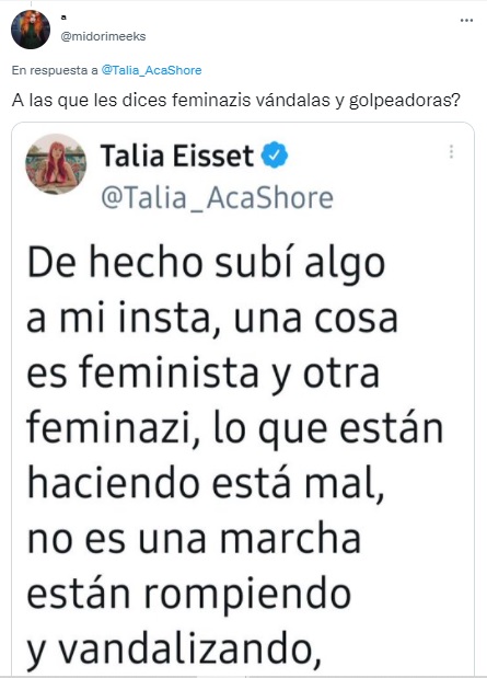 Insultos hacia el movimiento feminista