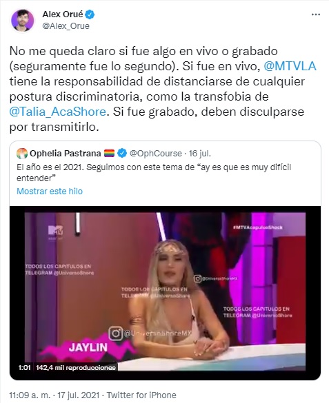 Transfobia de Talía hacia Jaylin en Acapulco Shore