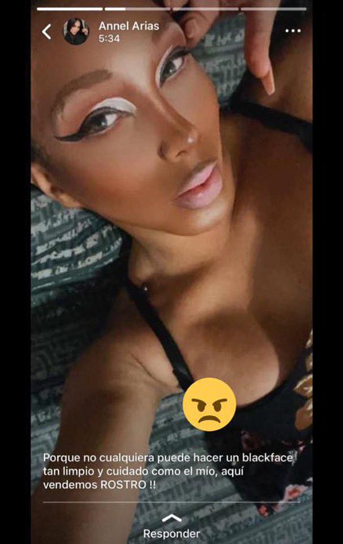 annel arias drag queen blackface