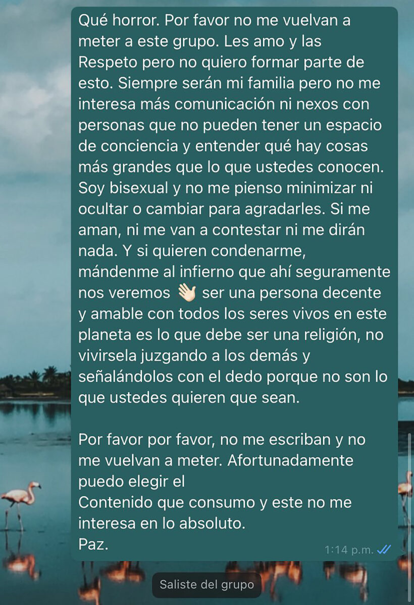 chica bisexual chat familiar tías religiosas