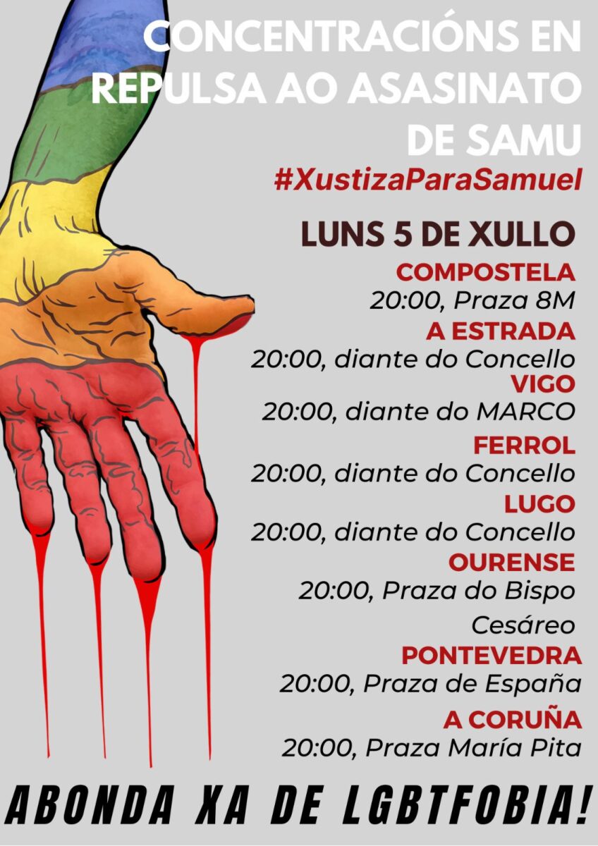 justicia para samuel españa a coruña flyer