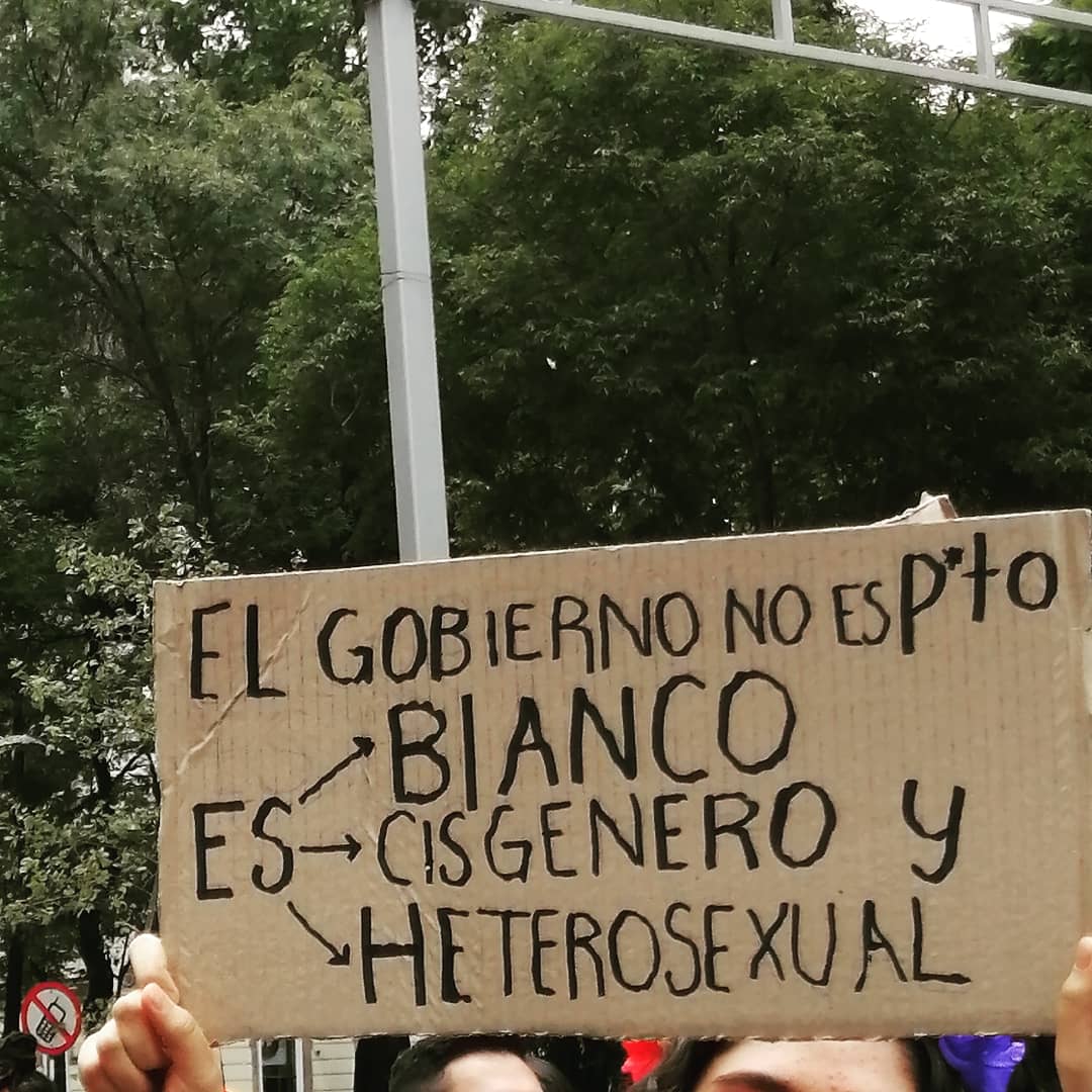 pancarta macrha lxs invisibles xoch quintero