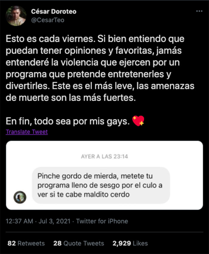 pepe teo amenazas muerte toma dinerita