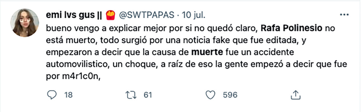 Muerte Rafa Polinesio