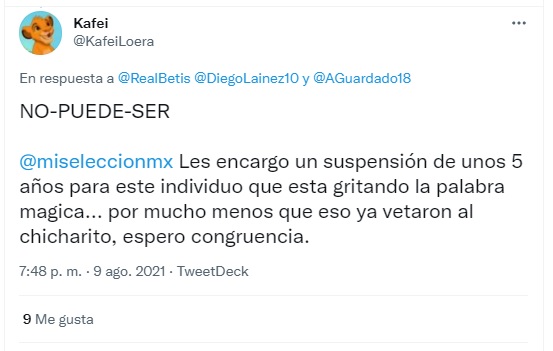 Andrés Guardado usa insulto homofóbico