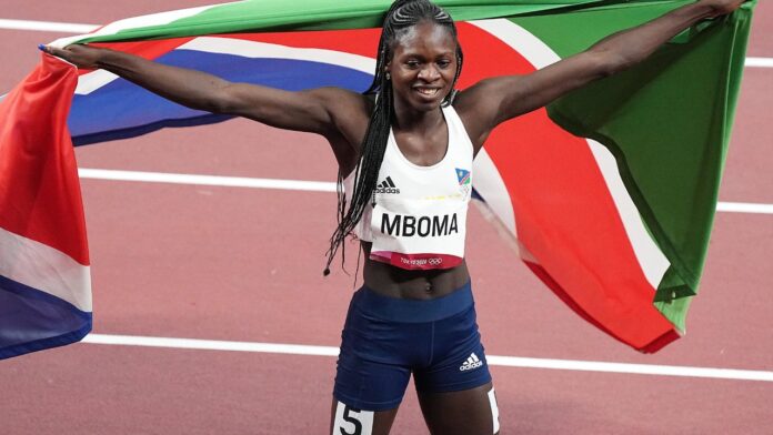 Christine Mboma atleta que ganó medalla en Juegos Olímpicos