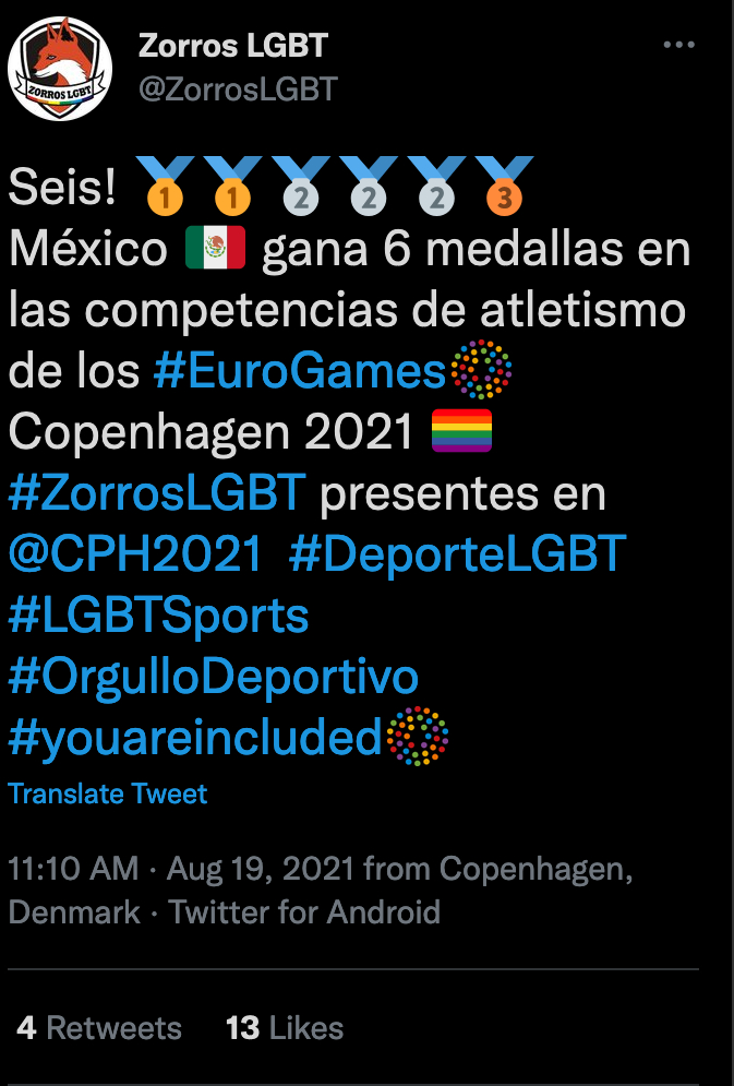 EuroGames Nicolas pineda zorros LGBT