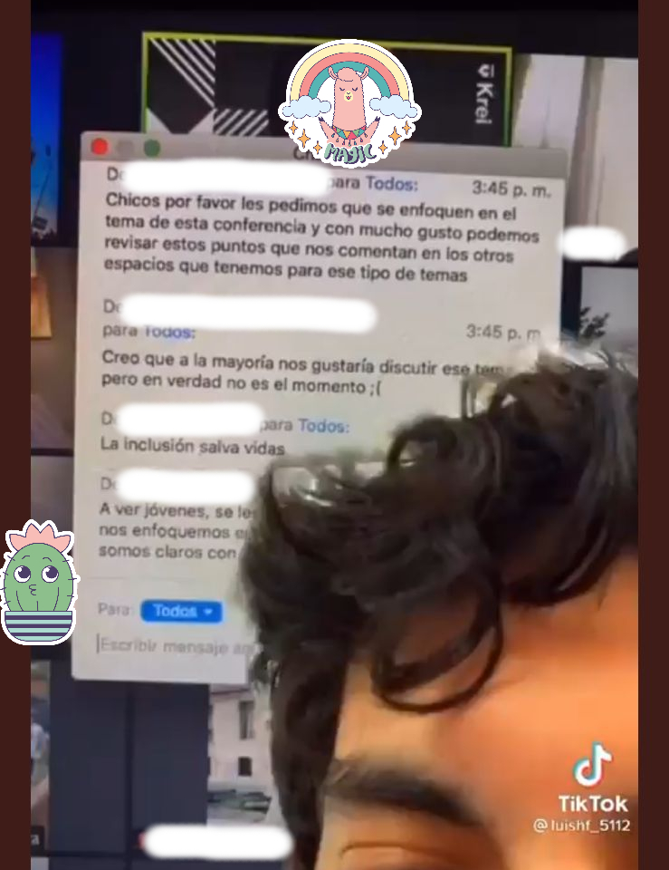 Tiktok Luis Andra persona no binaria compañere