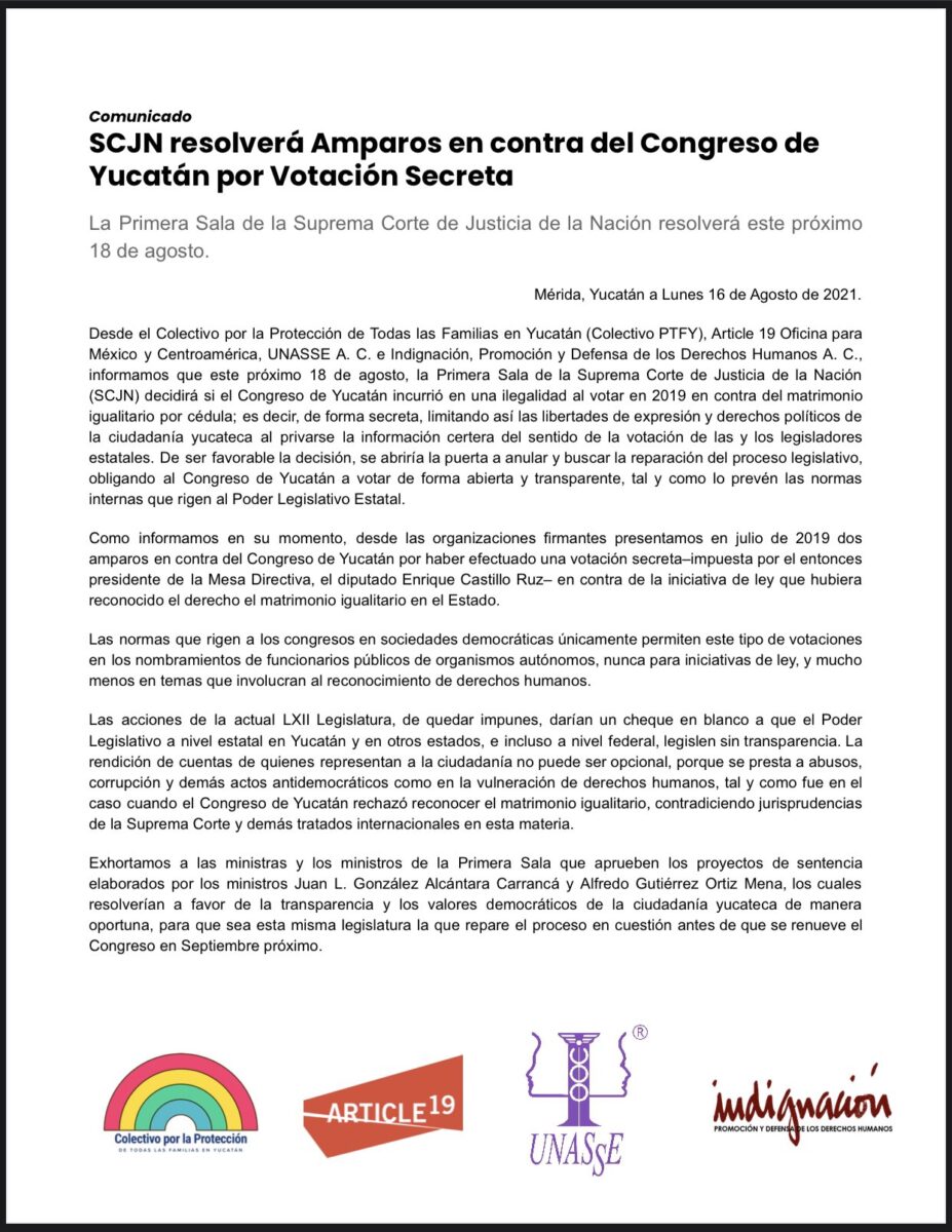 amparo colectivo PTF Yucatán SCJN