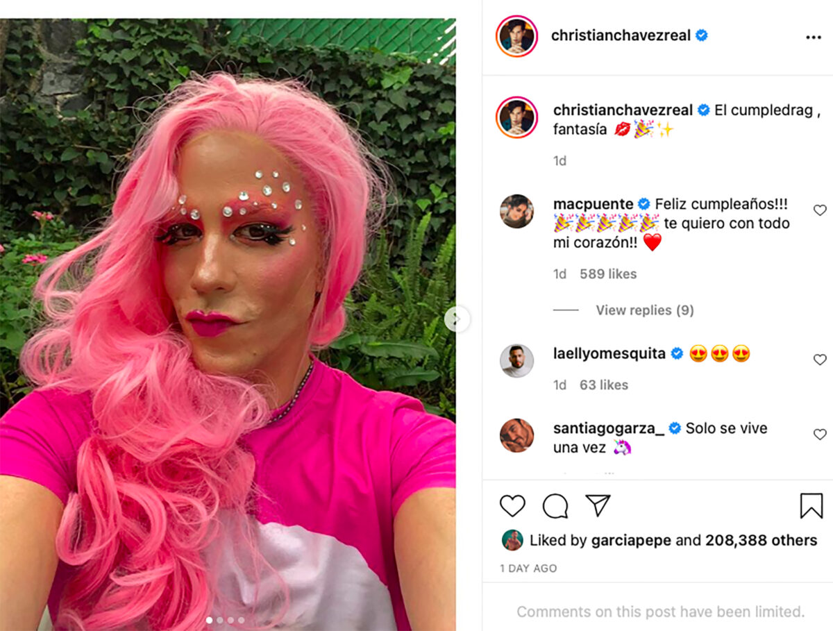 Christian Chávez drag queen