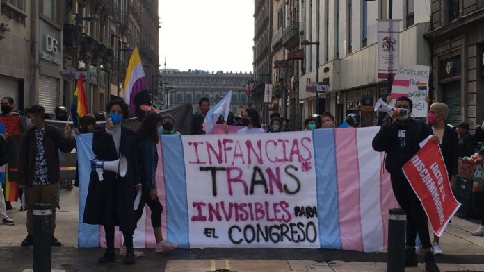 protesta congreso cdmx infancias trans derogación 159