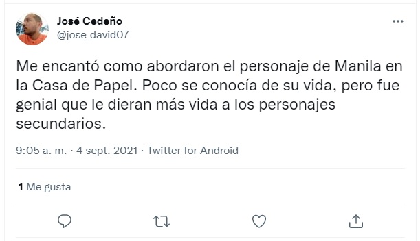 Inclusión de personaje trans en la casa de papel