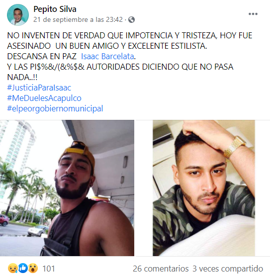 Aseinato LGBT+ Acapulco