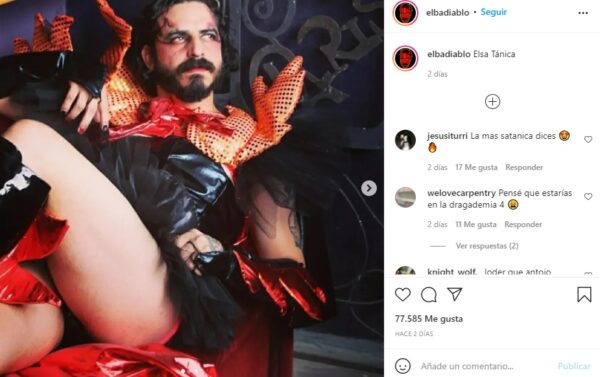 José Antonio Badía en drag