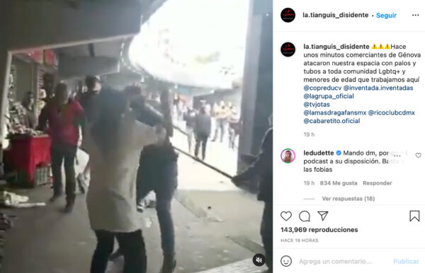 las tianguis disidente agresión video instagram