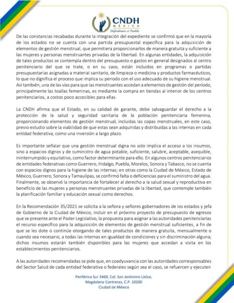 menstruación digna personas menstruantes