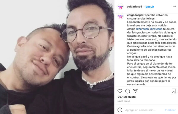 milo ibáñez colgadas instagram asesinato yotuuber lgbt iztapalapa