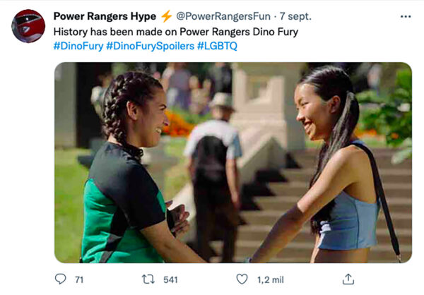 Izzy García power ranger verde sale clóset LGBT