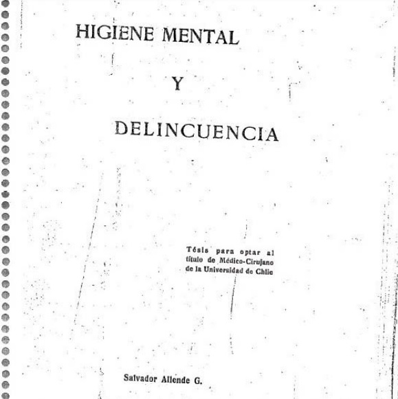 Tesis de Salvador Allende