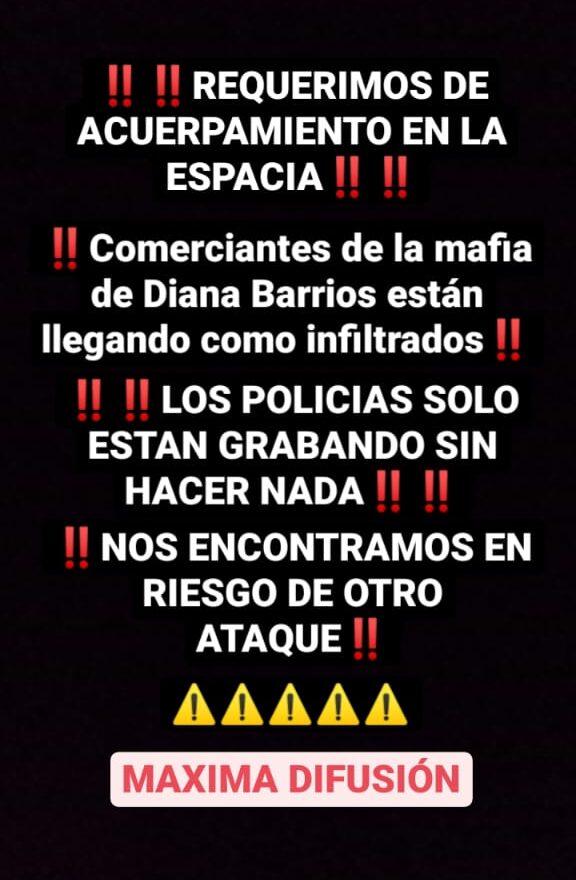 Ataque a La Tianguis Disidente