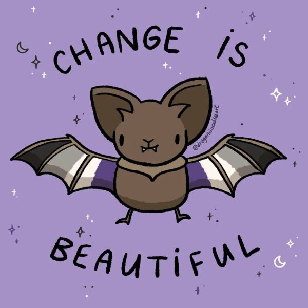 bandera asexual muerciélago semana de la asexualidad ace week