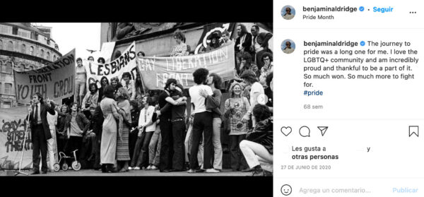 ben aldridge sexualidad gay instagram