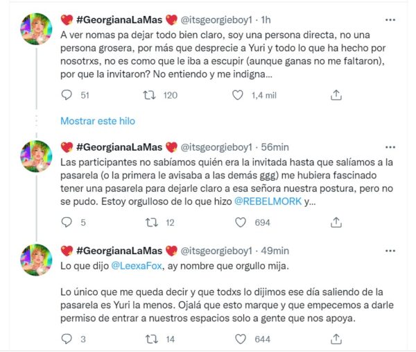 Georgina sobre Yuri en LMD4