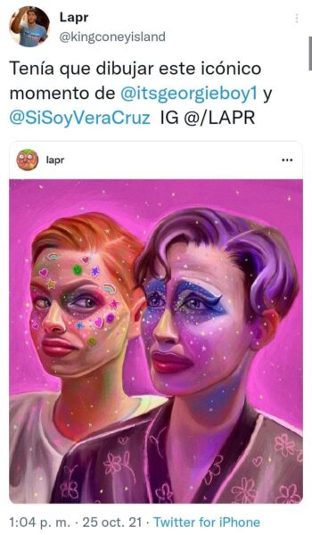 Georgiana y Vera Cruz en ilustración digital