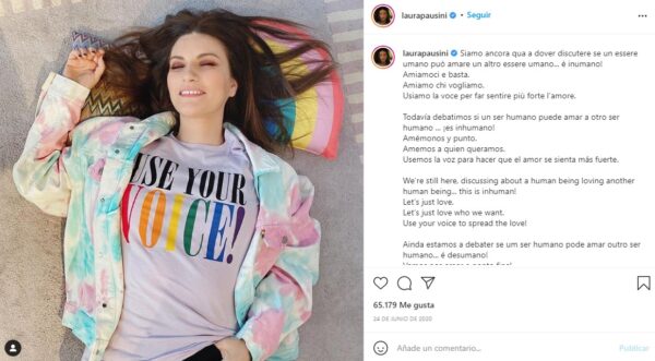 laura pausini matrimonio igualitario