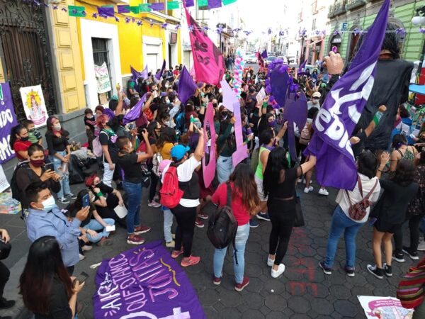 manifestación puebla diciembre 2020