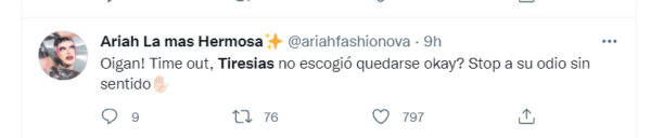 Algunos tuireros mostraron su apoyo a Tiresias