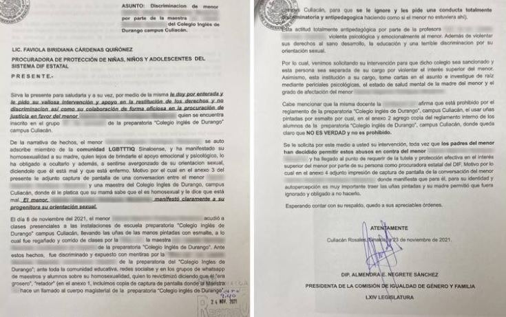 Maestra de Culiacán violentó a estudiante LGBT+