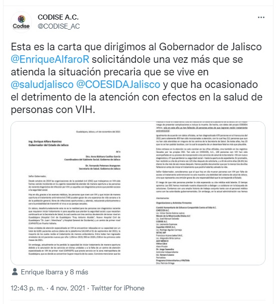 PErsonas con VIH no reciben tratamiento antirretroviral en Jalisco