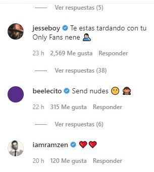 Famosos comentaron foto de Sebastián Yatra