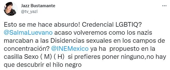 inclusión de orientación sexual en credencial del INE