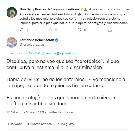 Twitter de Fernando Belaunzarán