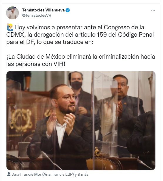 Iniciativa para la eliminación del delito de peligro de contagio en CDMX